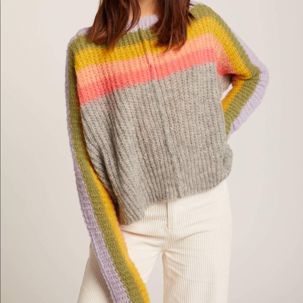 Free People See the Rainbow Sweater